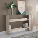 Ver imagem 7 de Conjunto Sala Domo Prime C/ Aparador C/ Mesa de Centro Calacata/off-white