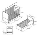 Ver imagem 4 de Berço Mini Cama com Suporte Mosquiteiro Docinho Art In Móveis