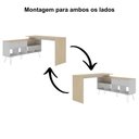 Ver mais imagens de Mesa para Escritório Escrivaninha em L Home Office Kalil A02 Carvalho Branco - Lyam Decor
