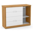 Ver imagem 6 de Jogo de Quarto Infantil Tutto New Cômoda 1 Porta e Berço Freijó/branco Soft com Capitonê - Matic