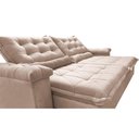 Ver imagem 4 de Sofá Retrátil e Reclinável 2,35m Cama inBox Big Fresh com SoftGel D40 Velupluma Bege