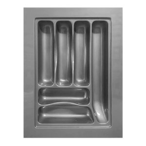 Organizador de Talheres Cinza Og-05 Moldplast ? Divisor Ajustável para Gaveta 360×497 Mm