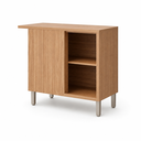 Ver imagem 3 de Balcao de Canto 100% MDF 1 Porta 92cm Eloise Freijo Off White MGM