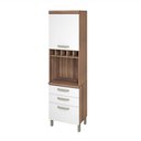 Ver imagem 1 de Paneleiro Condessa 2 Portas E 2 Gaveta 60 Cm - Nogal/branco - Nesher