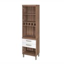 Ver imagem 3 de Paneleiro Condessa 2 Portas E 2 Gaveta 60 Cm - Nogal/branco - Nesher