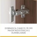 Ver imagem 4 de Paneleiro Condessa 2 Portas E 2 Gaveta 60 Cm - Nogal/branco - Nesher
