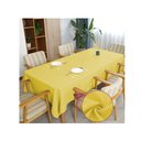 Ver imagem 1 de Toalha de Mesa 10 Lugares Retangular Rústico 3,00m Amarelo