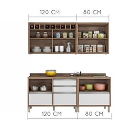 Cozinha Nesher Baronesa 3 - Branco - 4 Cozinha Nesher Baronesa 3 - Branco - 4