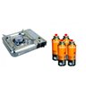 Kit Fogareiro a Gas Cheff + 4 cartuchos Gas Campgas - 1