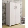 Multiuso Berlim Armário Para Casa Quarto 2 Portas Rodinhas - Branco - 4