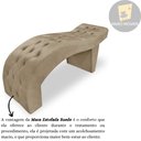 Ver imagem 5 de Maca Estofada Capitonê Clínica Salão Estética Suede Eduarda:bege Escuro