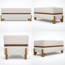 Ver imagem 5 de Puff Recamier Kodama 150 Cm para Sala Quarto Pé de Cama Hall de Entrada Bouclé Premium Luxo