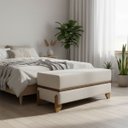 Ver imagem 1 de Puff Recamier Kodama 150 Cm para Sala Quarto Pé de Cama Hall de Entrada Bouclé Premium Luxo