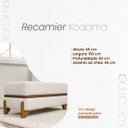 Ver imagem 7 de Puff Recamier Kodama 150 Cm para Sala Quarto Pé de Cama Hall de Entrada Bouclé Premium Luxo