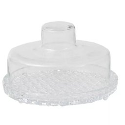 Queijeira de Vidro, Porta Queijo 20cm, Queijeira com Tampa - Cozinha  - 1
