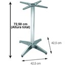 Ver imagem 3 de Mesa Delta 76,50 cm (Altura) com Tampo em MDP Quadrado 80 cm Preto