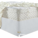 Ver imagem 1 de Saia Box Casal Padrão Branca Matelassado Serve para Cama Baú
