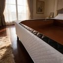 Ver imagem 2 de Saia Box Casal Padrão Branca Matelassado Serve para Cama Baú
