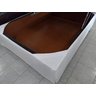 Saia Box Casal Padrão Branca Matelassado Serve para Cama Baú - 3