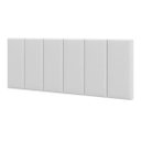 Ver imagem 2 de Cabeceira Viuva ou Solteirão Estofada Moderna para Quarto - 128 Cm - Branco Corino
