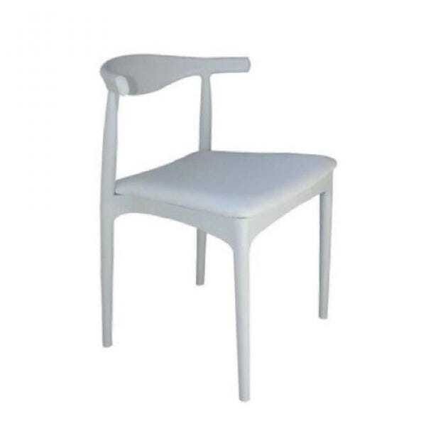 Kit 4 Cadeiras Decorativa Branca Mk-20 - Makkon
