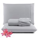 Ver imagem 3 de Kit Jogo de Cama Lençol King Pratik 3 Peças com 4 Un. Cores 1 - 100% Poliéster
