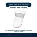 Ver imagem 4 de Assento Sanitário Poliester Absolute Verde Amazônia para Vaso Ideal Standard