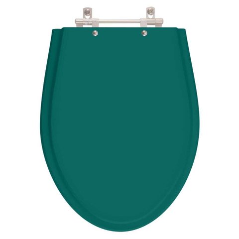 Assento Sanitário Poliester Absolute Verde Amazônia para Vaso Ideal Standard