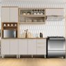 Cozinha Completa Itatiaia 270cm 4 Peças com Vidro Off White New Porto - 2