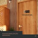 Ver imagem 6 de Placa de Banheiro Placas para Banheiro Feminino Masculino:preto - Masculino 12x26