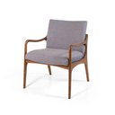 Ver imagem 1 de Poltrona Decorativa Estofada para Sala Garbo Cinza Escuro