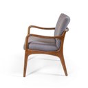 Ver imagem 2 de Poltrona Decorativa Estofada para Sala Garbo Cinza Escuro