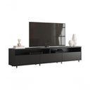 Ver imagem 1 de Rack Bancada para Tv Aspen Preto - Moveisaqui