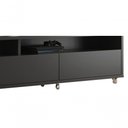 Ver imagem 4 de Rack Bancada para Tv Aspen Preto - Moveisaqui