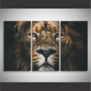 Ver imagem 2 de Quadro Leão Predador King para Sala Quarto 105x65