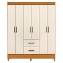 Ver imagem 2 de Guarda Roupa 6 Portas Cancun Cinamomo Off White