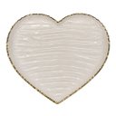 Ver imagem 4 de Centro de Mesa em Formato de Coração Dourado com Branco Perolado a: 15cm C: 33cm