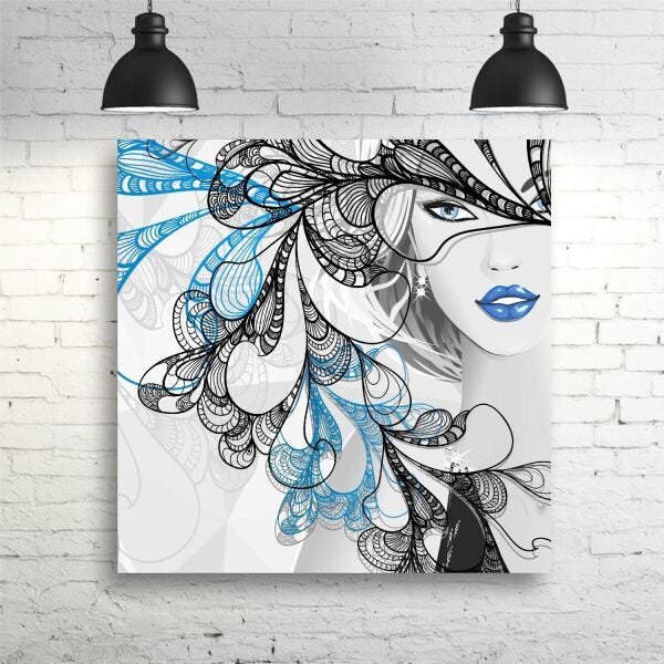 Quadro Decorativo Cabelos Salão Cabeleireira Mulher Decor