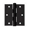 Dobradiça Inox P Porta C/ Rolamento 3½x3 Preto - 6 Unidades - 1