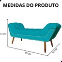 Ver imagem 6 de Recamier Sofá Divã Namoradeira Sienna 90cm Solteiro Suede