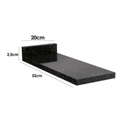 Tampo P/ Balcão Cozinha B647 25cm Preto Brilho - Kappesberg - 2
