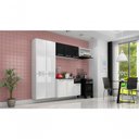 Ver imagem 2 de Cozinha de Aço Compacta 4 Peças Amanda - Itatiaia Branco-preto