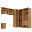 Ver imagem 4 de Guarda Roupa Modulado Dallas 5 Módulos 8 Portas de Bater 6 Gavetas