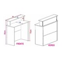 Ver imagem 5 de Expositor Colméia Armário Arara Balcão = Loja Completa