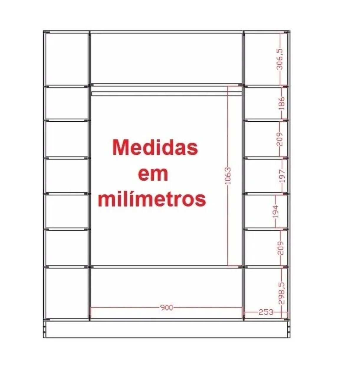 Expositor Colméia Armário Arara Balcão = Loja Completa - 4