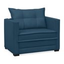 Ver imagem 5 de Poltrona Cama Retrátil Solteiro Milenni Veludo Azul Marinho B03 - D'rossi