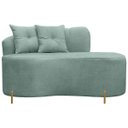 Ver imagem 1 de Sofá Namoradeira Orgânico Grécia 3 Lugares 200cm Bouclê:bouclê Verde Menta