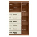 Ver imagem 3 de Guarda Roupa Casal Master New 8 Portas 4 Gavetas com Cômoda Jatobá Areia Santos Andirá