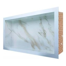 Nicho em Porcelanato Branco Calacata Ouro 60x32cm - 3