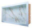 Ver imagem 3 de Nicho em Porcelanato Branco Calacata Ouro 60x32cm